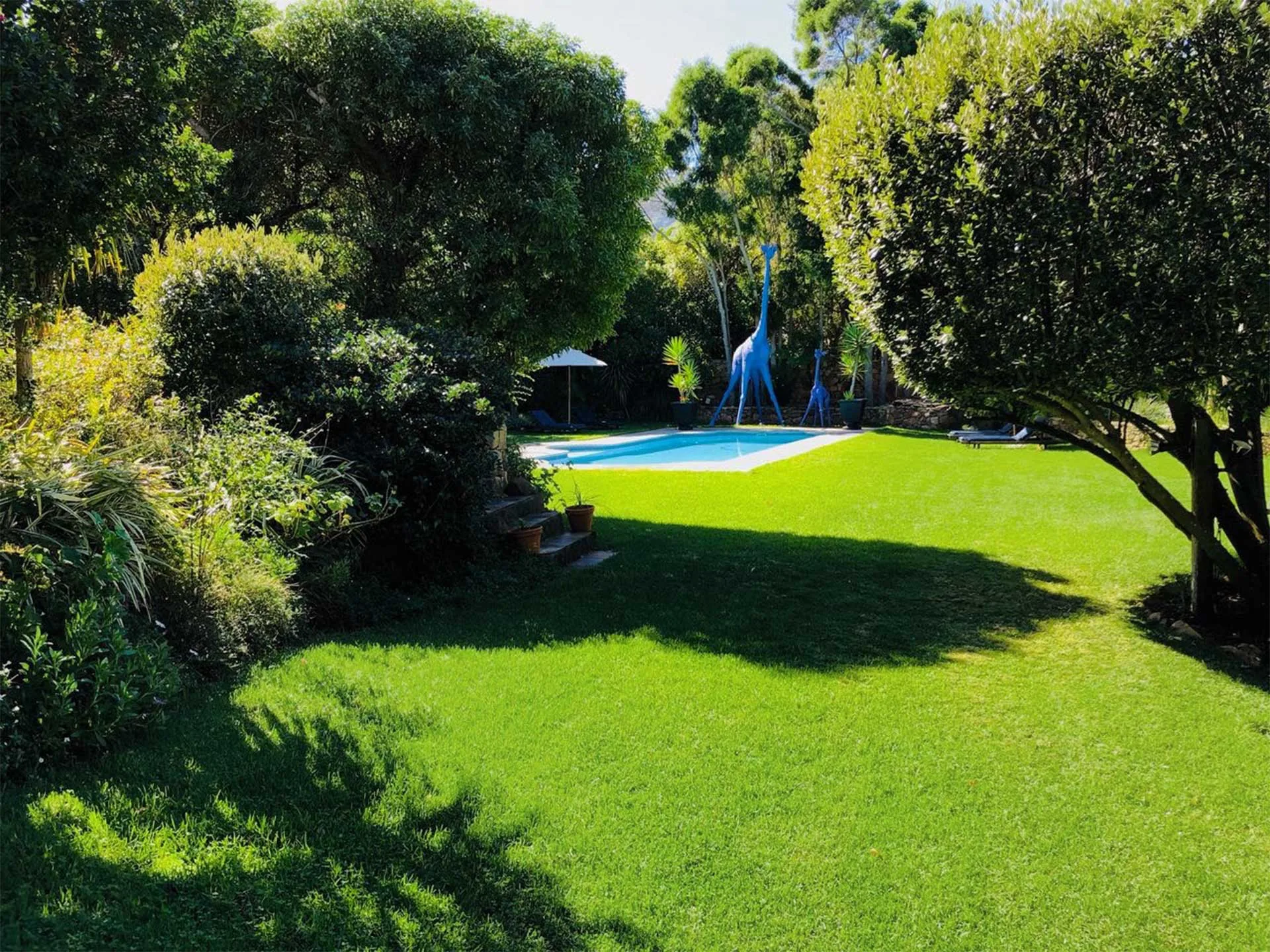 Garden pathway through the Tarragona estate